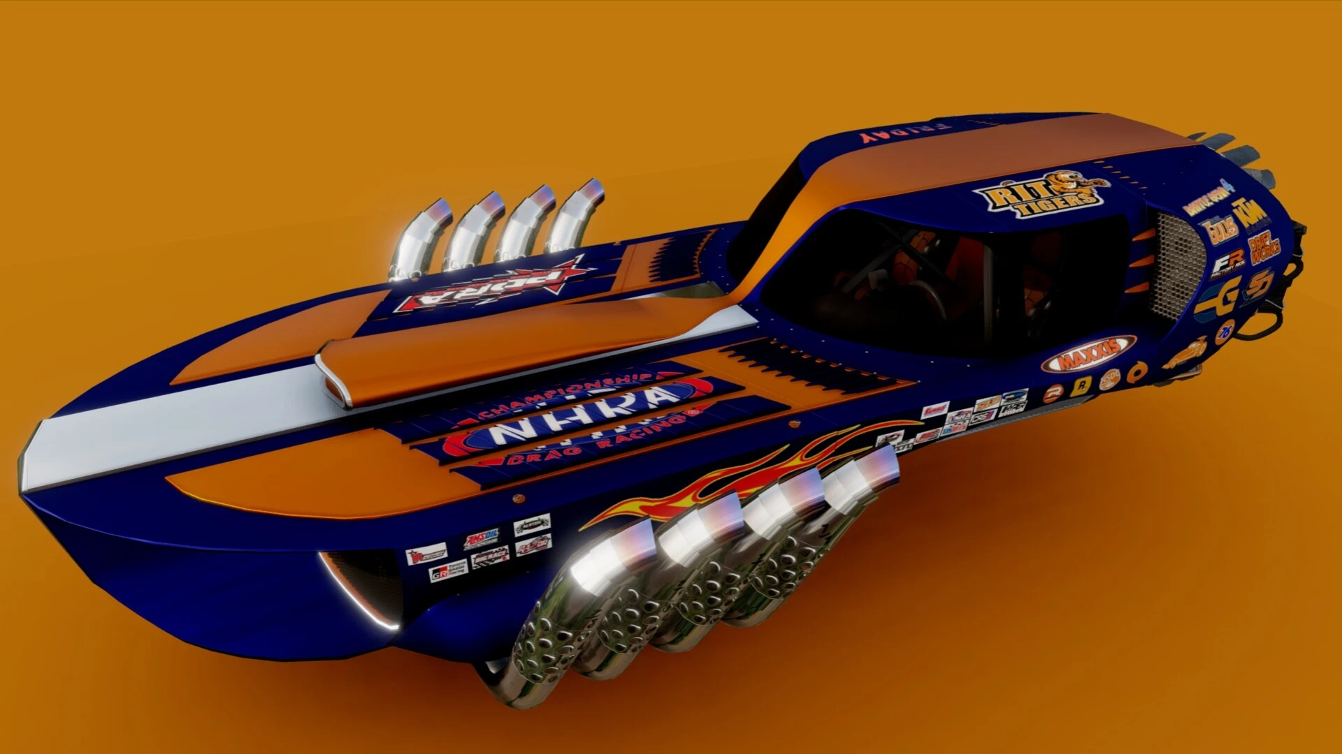 Projects-Drag racing Dodge Charger hover (Concept).webp